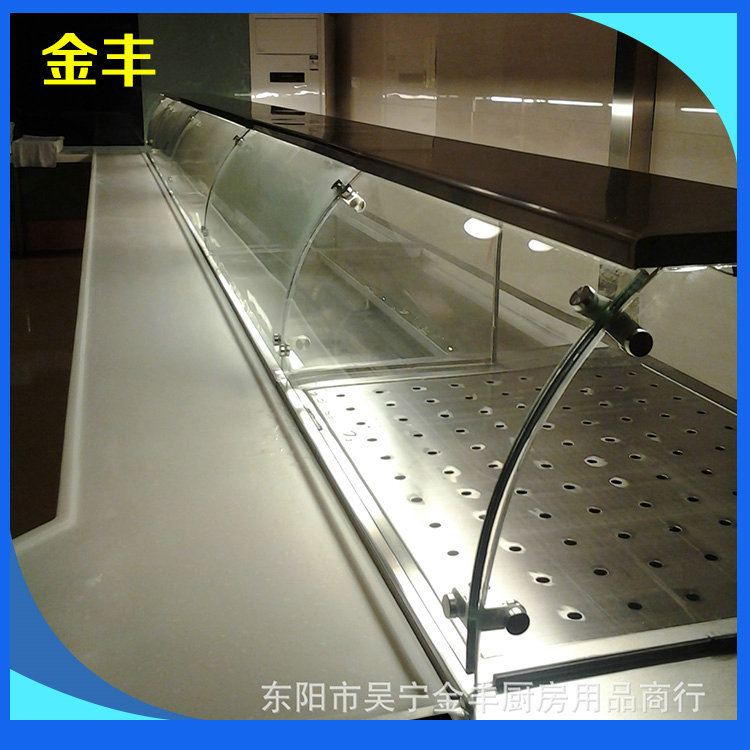 新款上市 横店匆食客中式快餐保温台 不锈钢快餐店保温台 快餐车