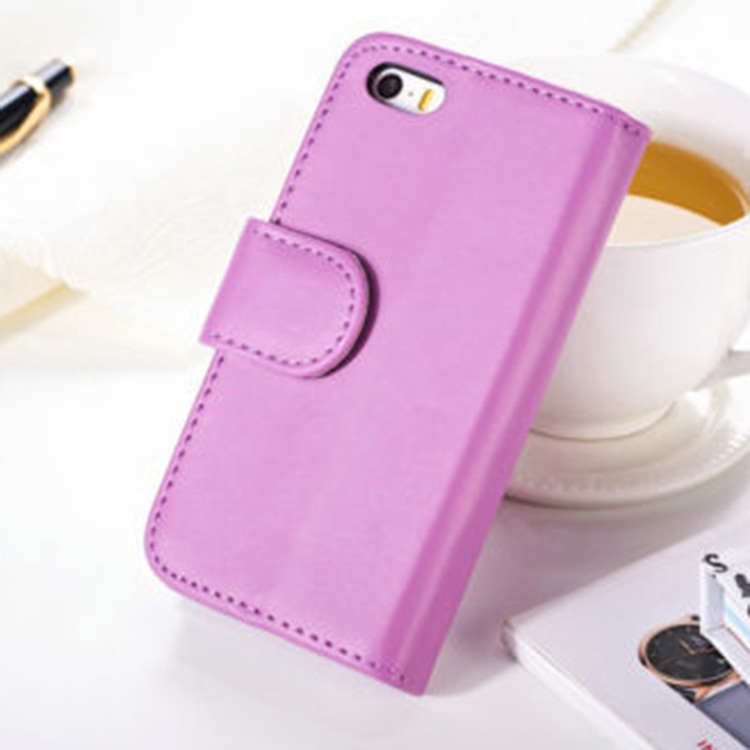 XL-皮套后扣带相框 紫~