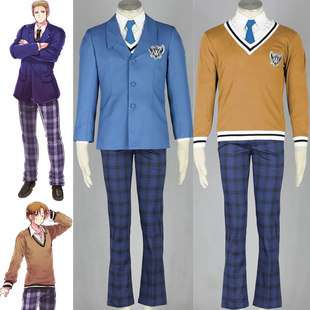 cosplay动漫服装批发 黑塔利亚aph-世界w学院男装冬装校服-a51
