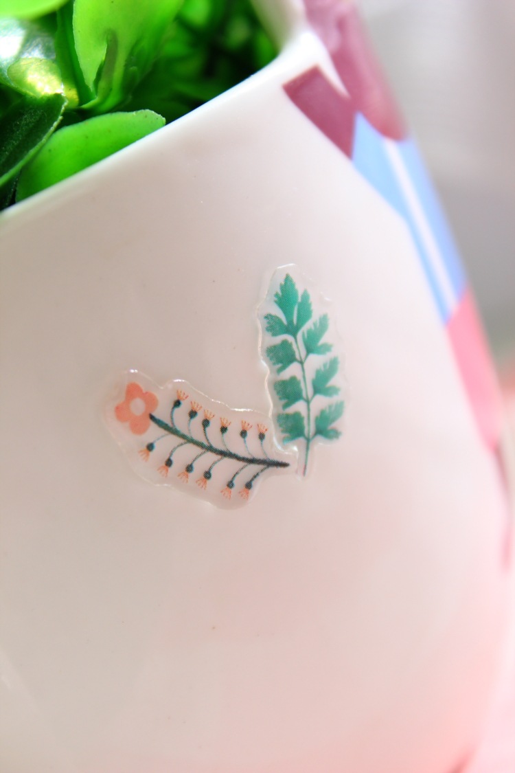 韩国新款文具 freecat 小植物滴胶贴纸 手机diy贴纸 tr-ab18015