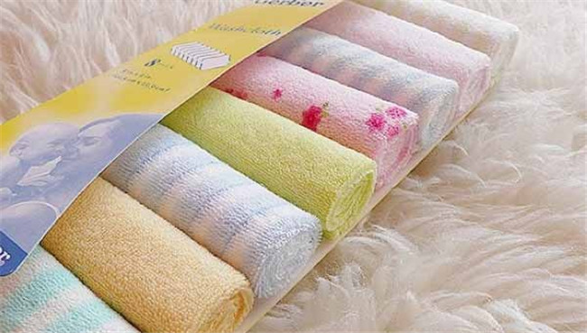 Foreign Trade Baby Feeding Small Tower Small Square Towel Handkerchief Price Per Pack (8 Pieces/Pack) Factory Direct Sales