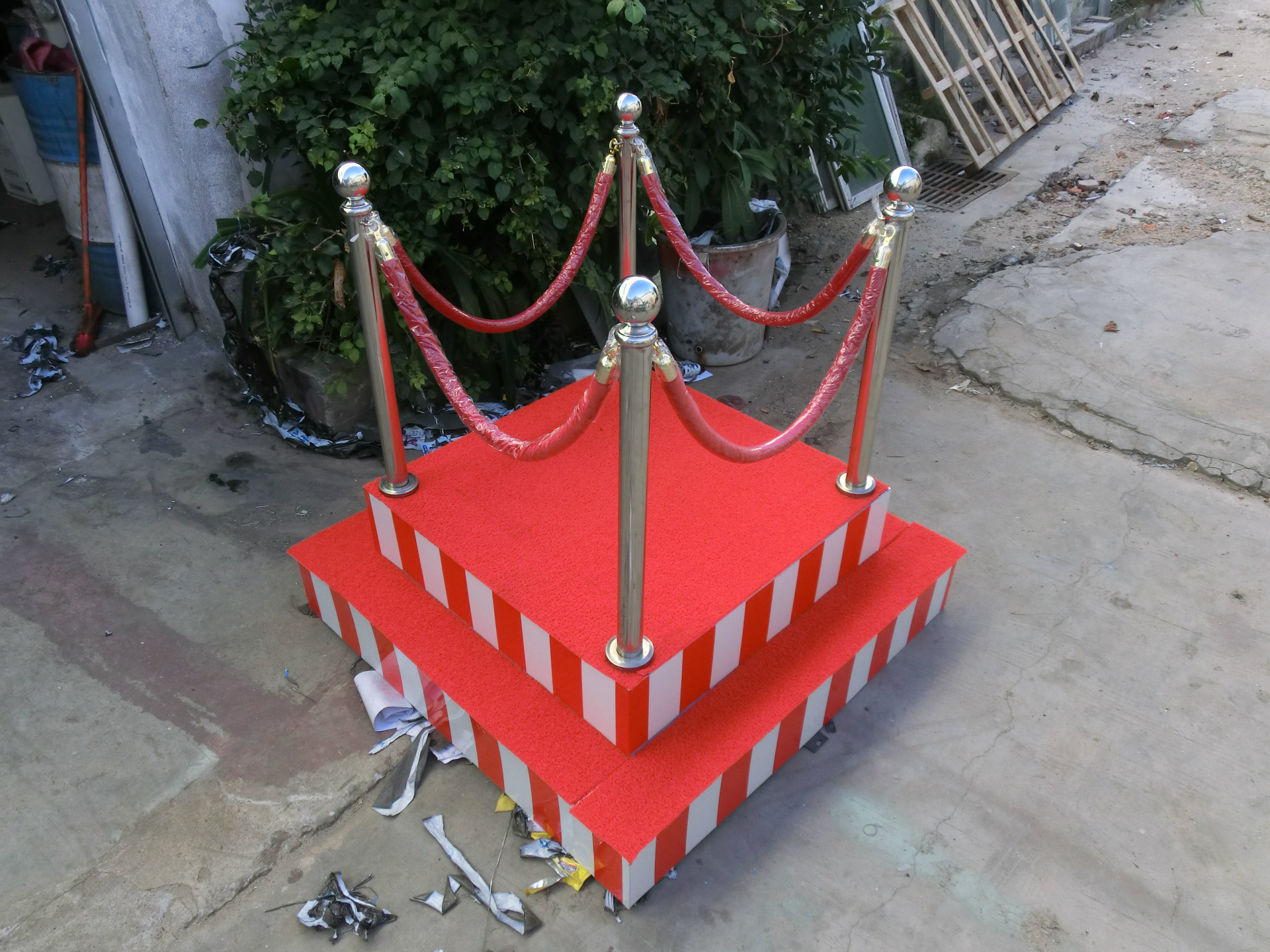 圆形站台 指挥岗台 站岗台 小区物业交通岗台 销售中心值班岗亭