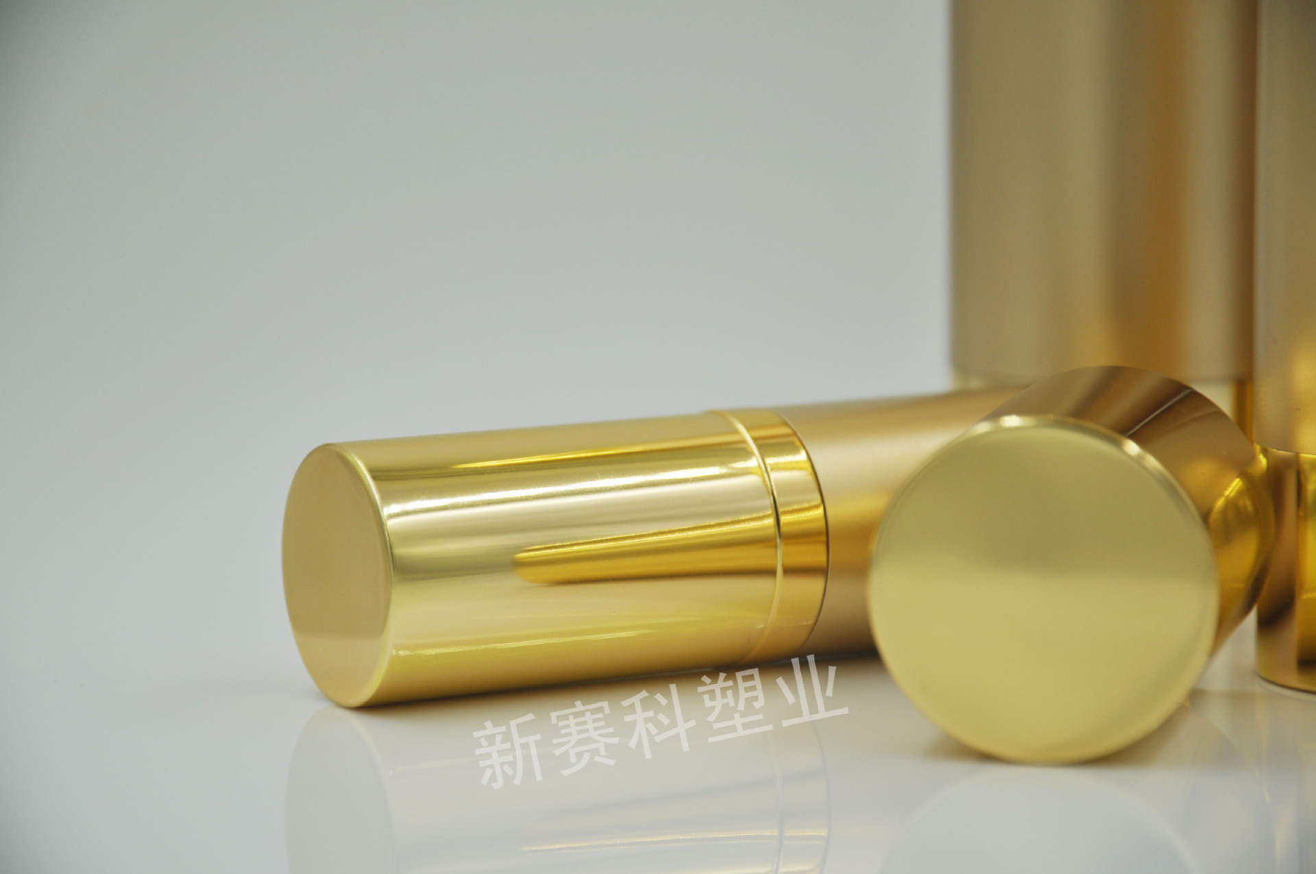 亮金 拉丝120ml真空乳液瓶 精华液瓶 化妆品分装瓶