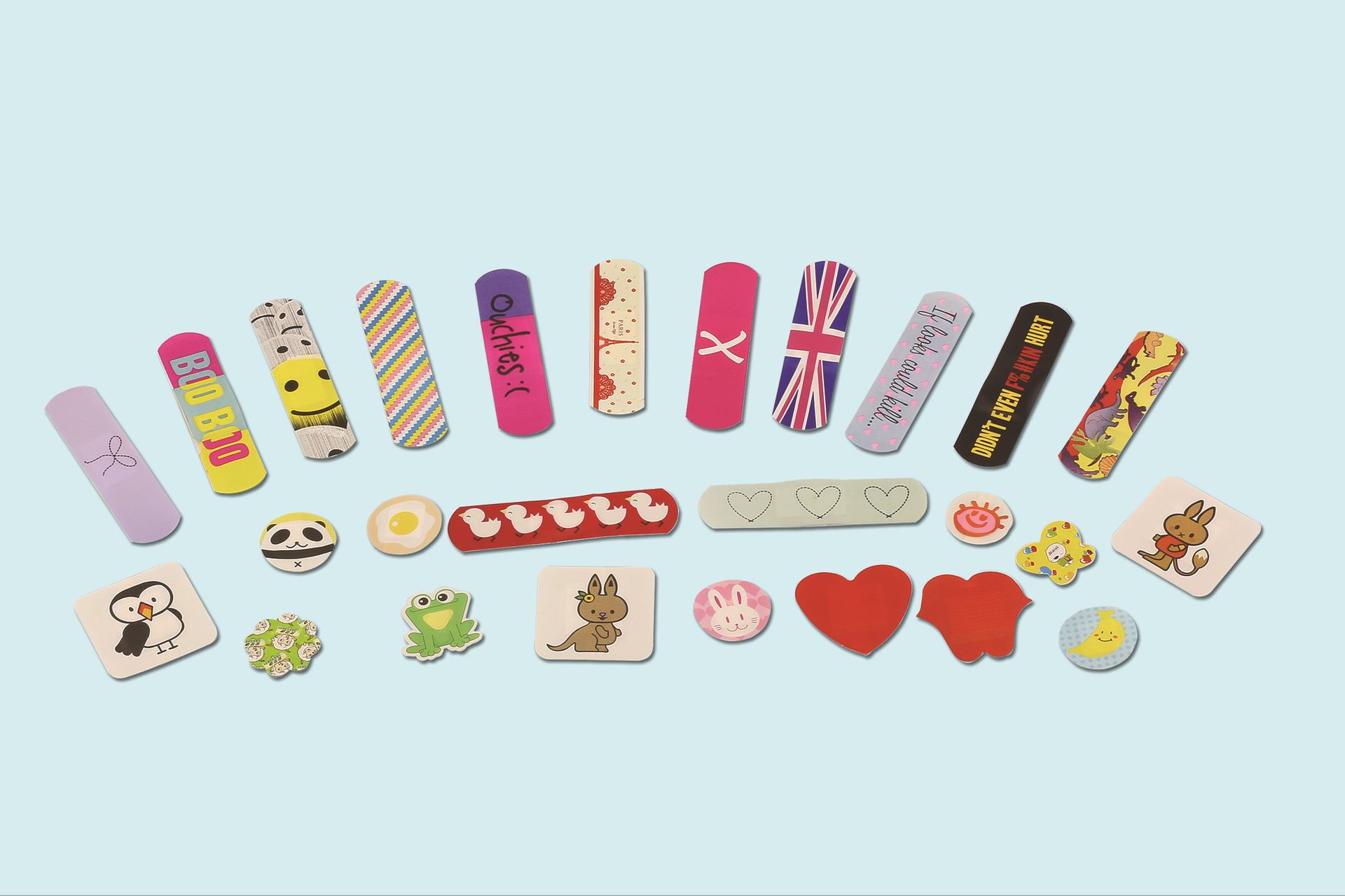 pe卡通防水铁盒装创口贴 超炫铁盒止血创可贴 20片/盒 可私人定制