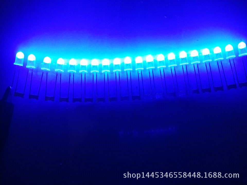 led电子灯箱蓝发蓝连体灯珠高亮5mm发光二极管led灯珠厂家直销