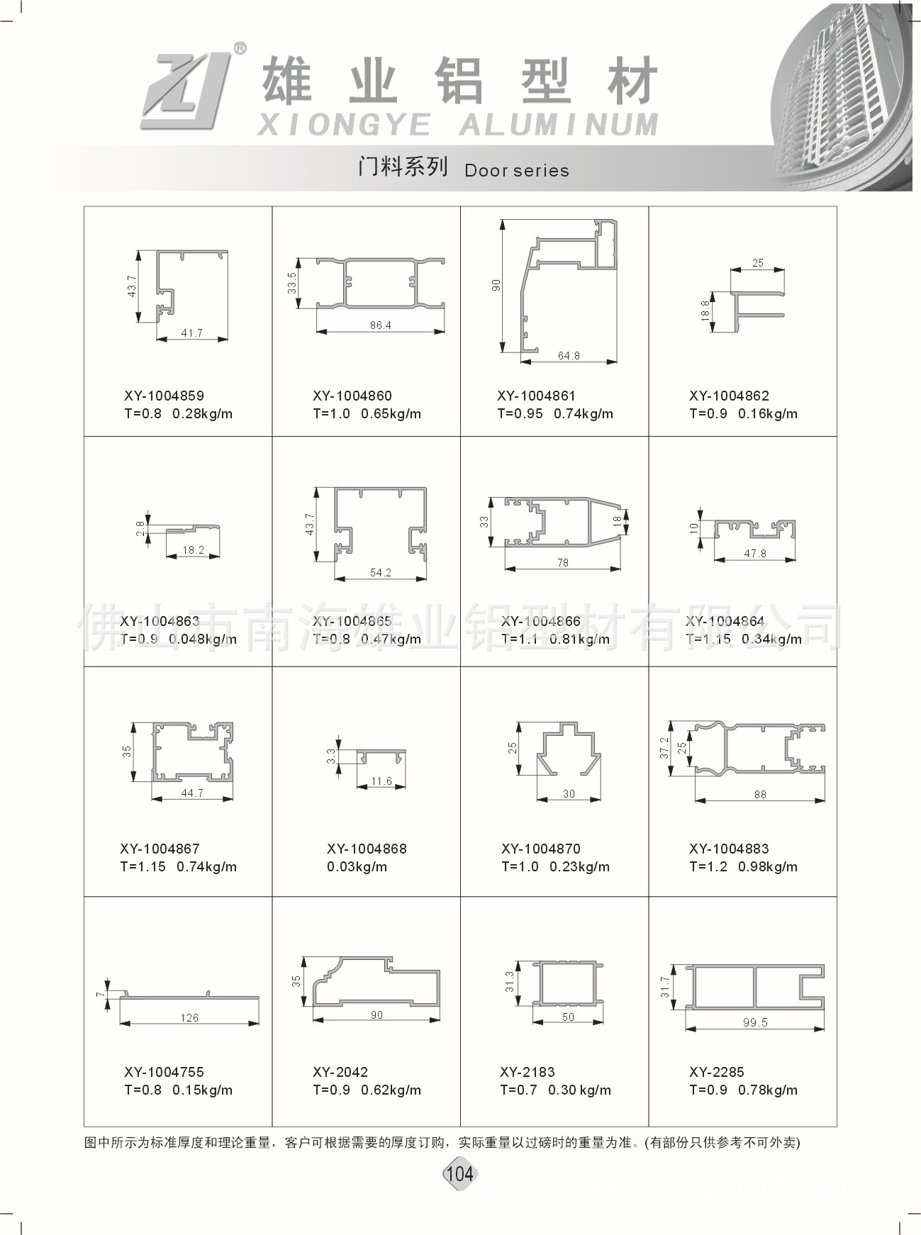 佛山厂家生产50 70平开门铝型材 门窗铝型材 罗马纹铝型材 批发