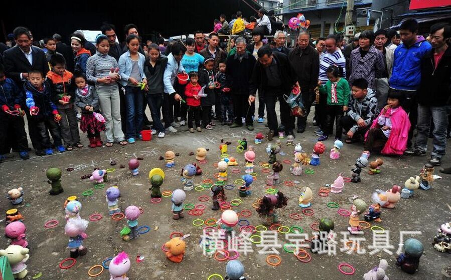 创业货源 加粗实心 多尺寸 夜市广场摆地摊投掷套圈 塑料圈圈厂家