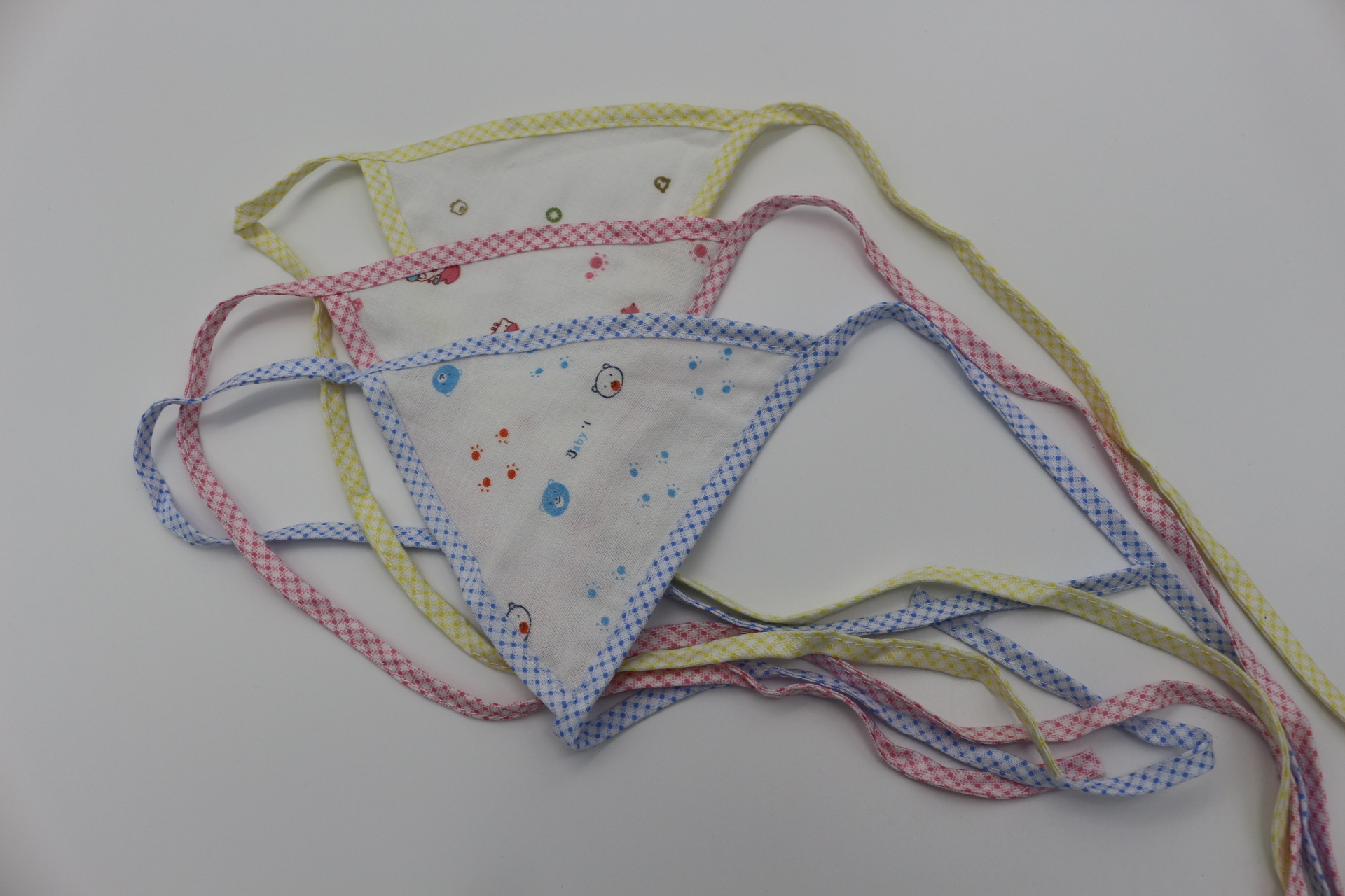 厂家直销简莎纯棉纱布三角肚兜婴幼儿护脐带护腹带