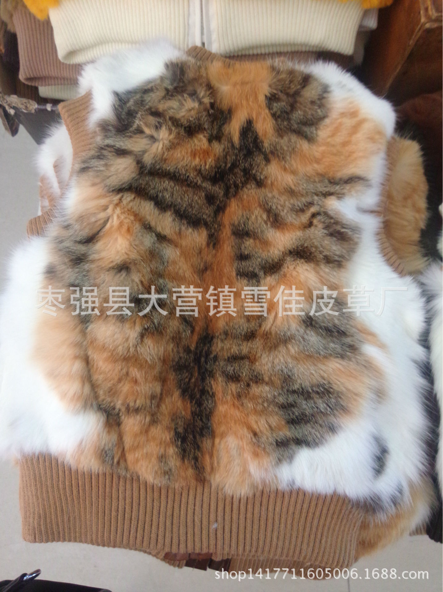 狸猫皮儿童马甲 猫皮童装马甲 男女儿童皮草童装 猫皮皮草原料