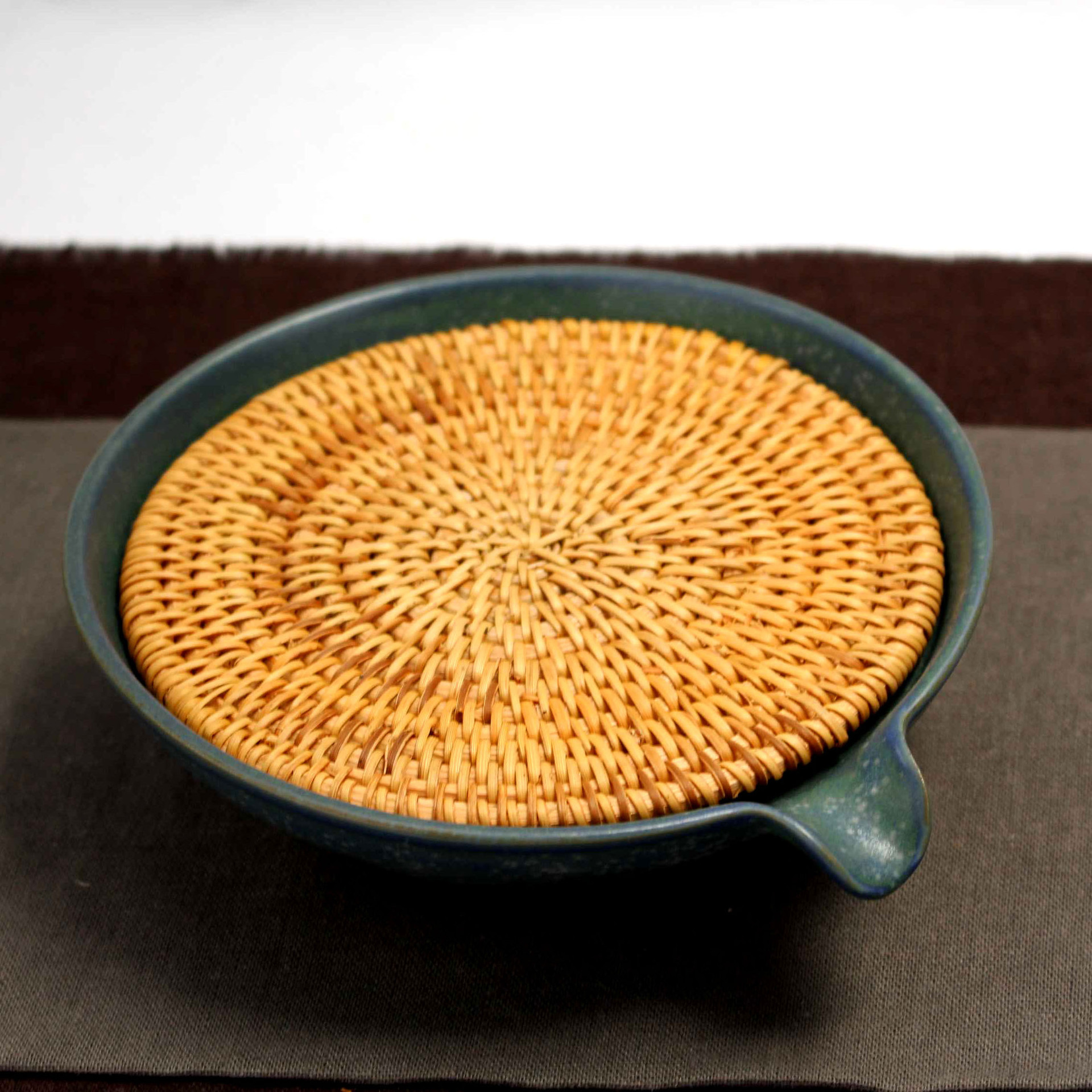 13cm越南藤编垫 品茗杯垫壶垫壶托茶垫/紫砂壶垫/养壶垫藤垫