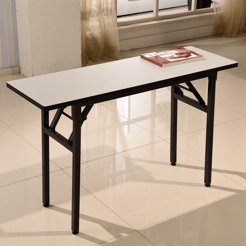 批发直销折叠桌培训会议书桌写字台拆装组合长条方桌四脚架桌子
