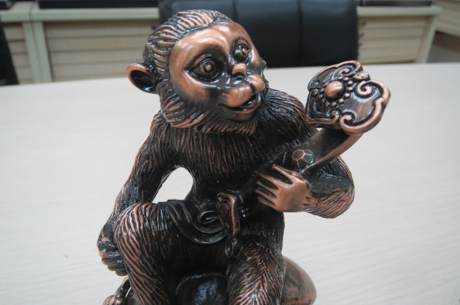 招财金猴摆件如意合金工艺品生肖猴子家居装饰品客厅摆设贺岁礼品