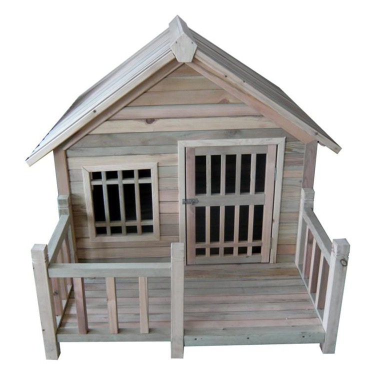 【专业定制】户外实木狗笼  户外中大型狗窝  防腐木宠物屋