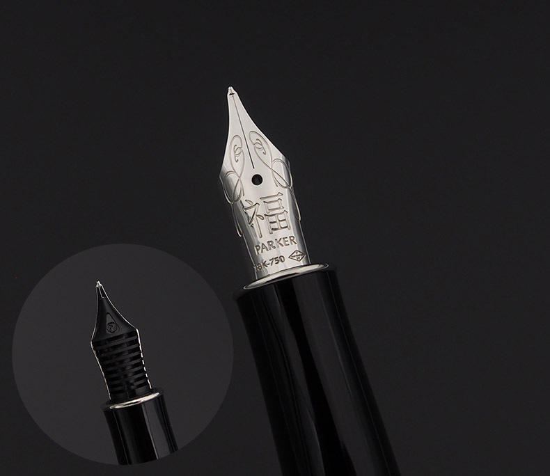 parker派克卓尔福系列「福」字三款宝石红 黑丽雅白夹 .