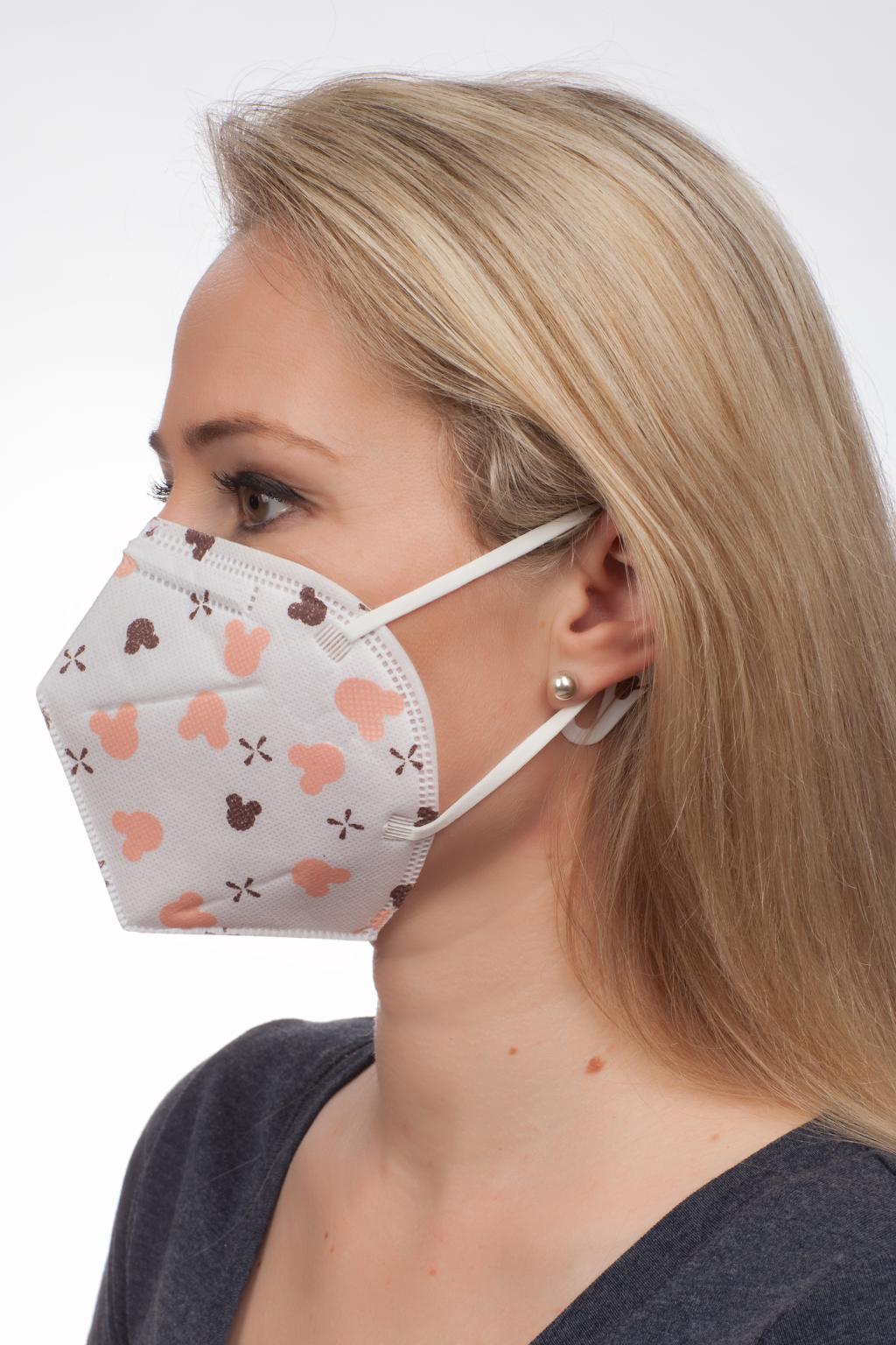 纳福v95纳米纤维活性炭碟形口罩防雾霾pm2.5细菌病毒过敏源一只装