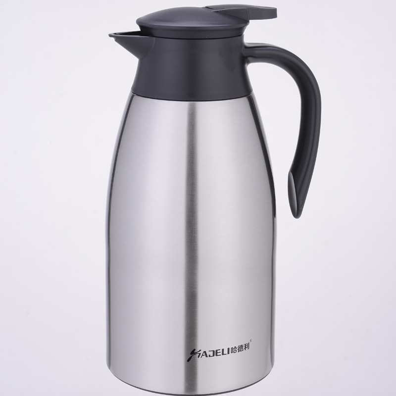 哈德利新款上市 工厂直销 高档双层不锈钢真空保温壶 咖啡壶暖瓶