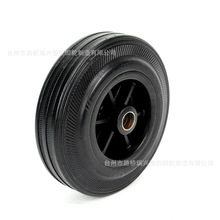 厂家现货供应5寸加厚加重橡胶轮 清洗机轮子 铁芯橡胶轮