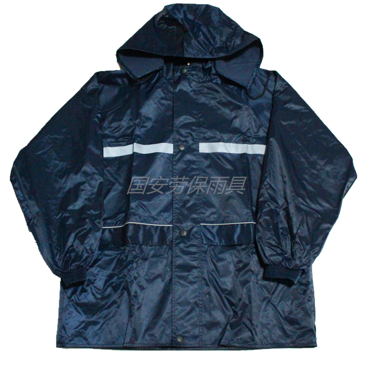 防水雨衣雨裤 双层两面穿雨衣套装 夜光休闲户外加厚分体雨衣