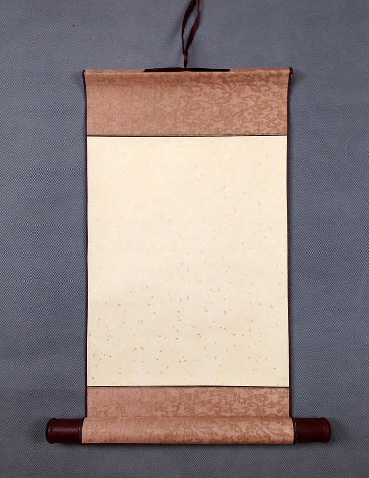 空白挂轴 卷轴 书画生宣纸 画轴装裱 迷你小卷轴 厂家直销 批发