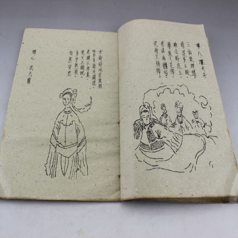 批发收藏仿古手抄本线装书 老书旧书古书 文王八卦秘诀 宣纸6册