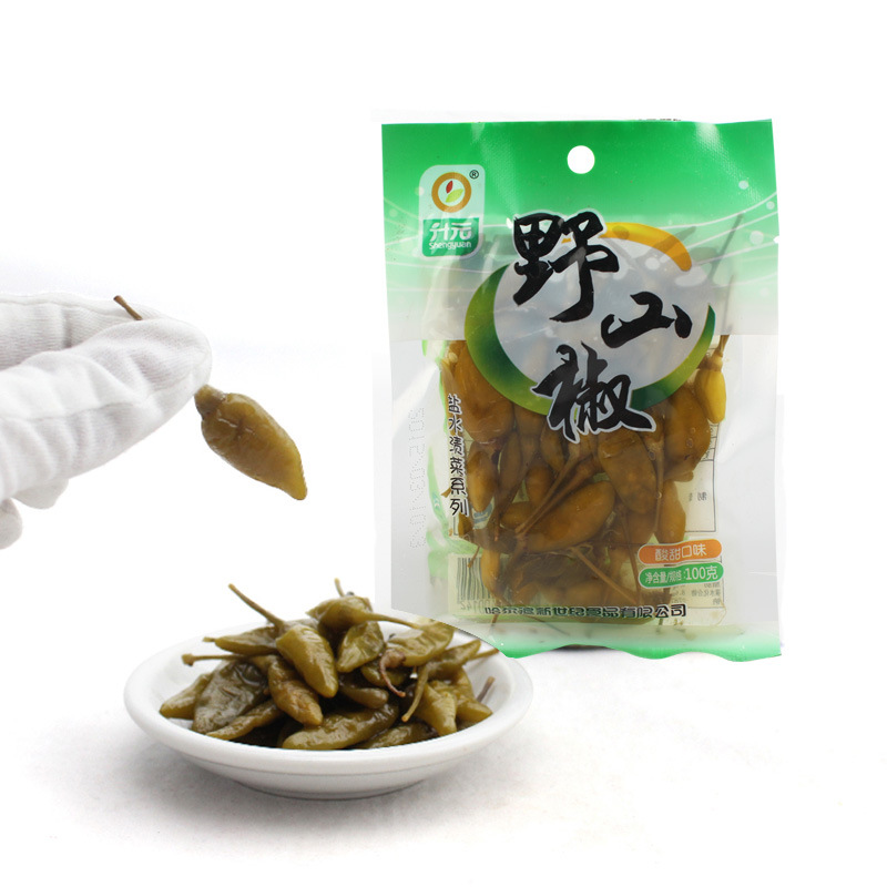 升元野山椒泡椒小米辣椒火锅小菜正宗朝鲜族泡菜下饭菜100g
