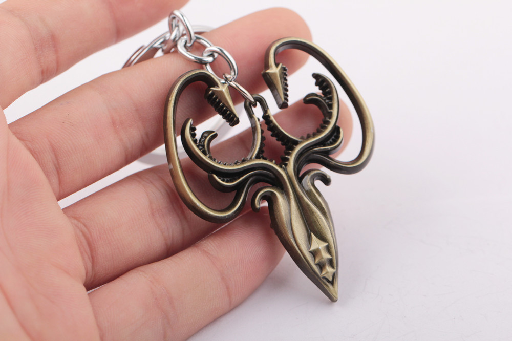 权力游戏 葛雷乔伊家族徽章标志钥匙扣 速卖通ebay 外贸饰品批发