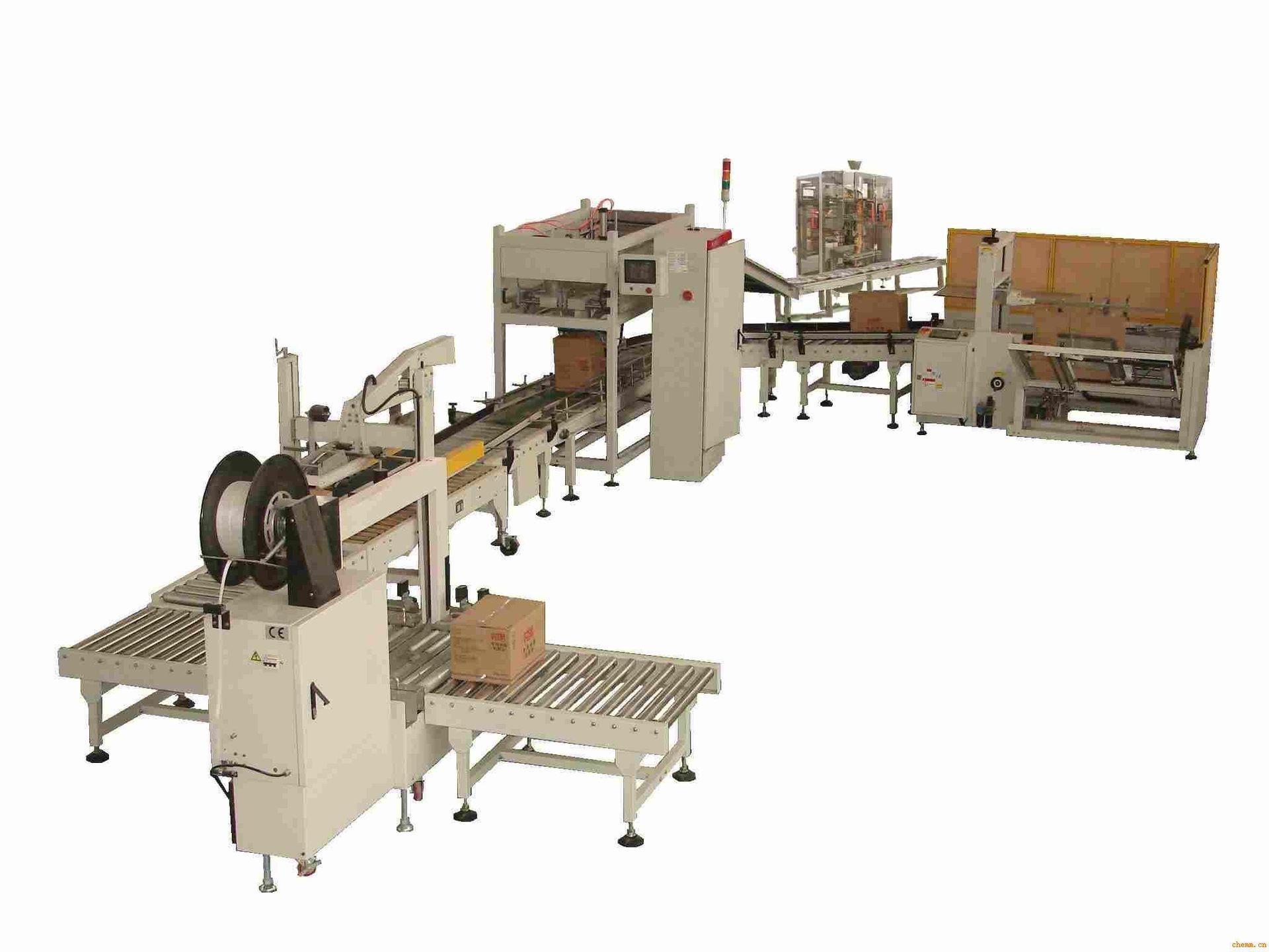 全自动包装流水线_开箱,装箱,封箱,码垛整线设计及生产