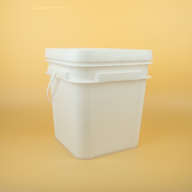 方形涂料桶10公斤,乳白墙漆四方桶,9升塑料方桶