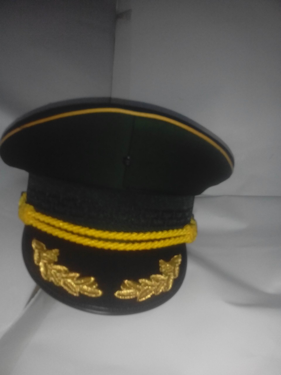 厂家直销升旗队员礼宾大沿帽正品武警礼服大沿帽来样定做