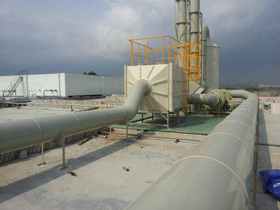 废气处理成套装置工厂提供安装 pp通风管道设备工程 废气处理塔