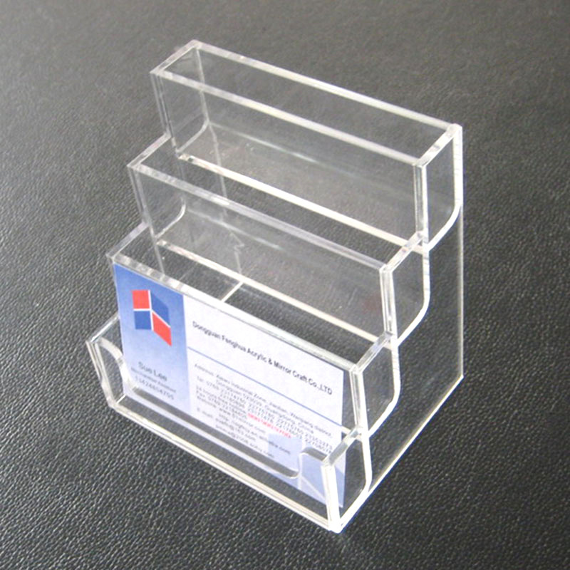 厂家亚克力透明名片盒亚克力多层台式名片盒亚克力名片盒定做