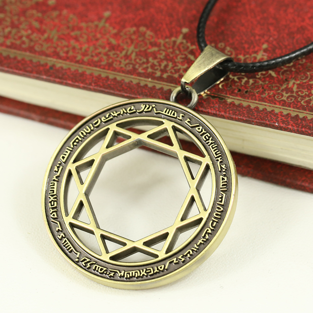 动漫周边 魔笛magi 八芒星法阵 古铜标志项链吊坠 外贸热销批发