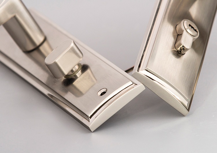 厂家直销金间黑双舌门锁高端现代简约锁 时尚防盗安全纯铜芯门锁