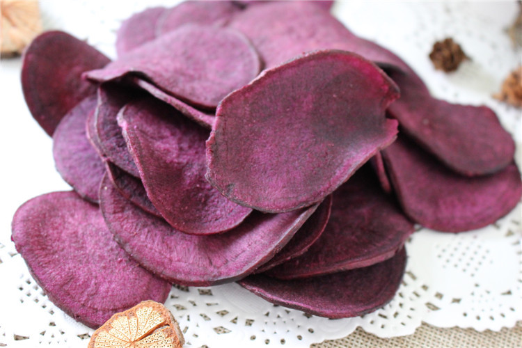 即食原味紫薯片 1.5kg*5袋 紫薯果蔬脆片批发紫薯片