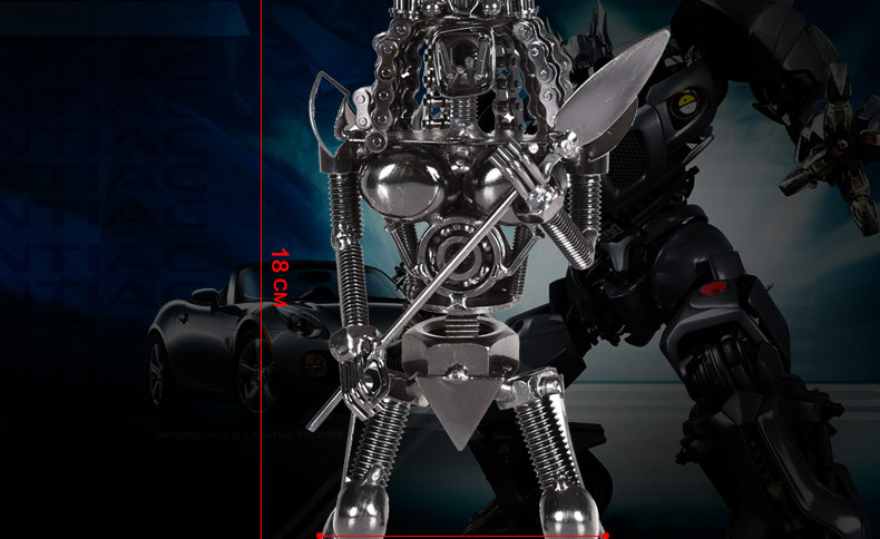 mettle 铁皮机器人怪兽模型摆件 异形铁血战士 酒吧柜台装饰y32