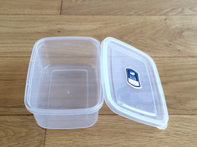 长方形耐高温可微波炉加热草本泥灸pp塑料包装盒聚丙烯泥膜盒