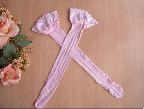 黑色 肉色 白色15d 超薄蕾丝边情趣丝袜 高筒袜 女士性感长统袜