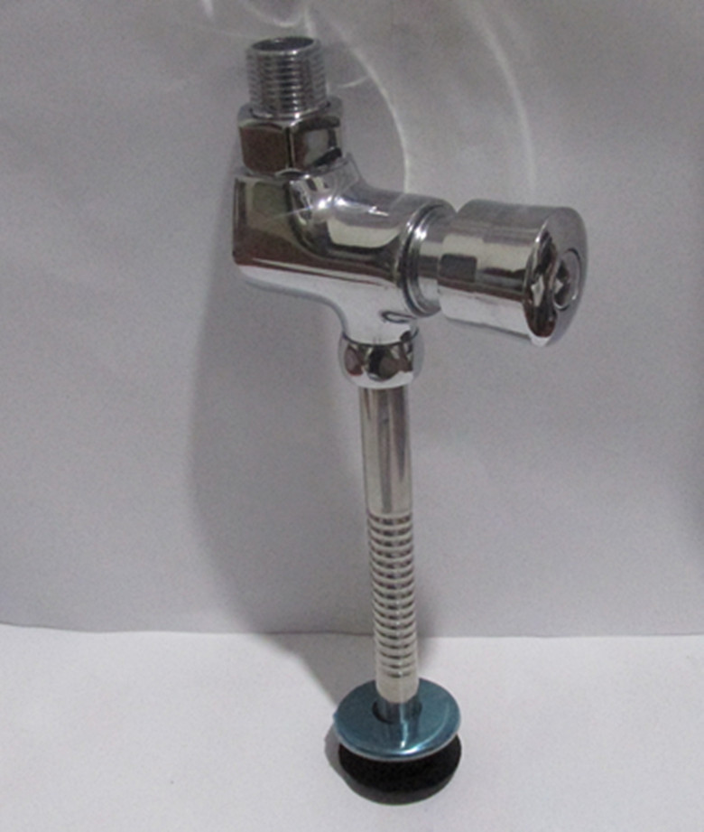 小便器冲洗器 铜明装延时阀 手按式小便斗冲水阀 按压式出水阀