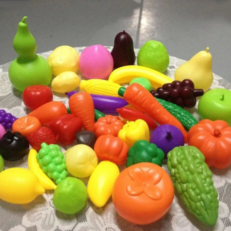 散装仿真立体益智玩具 儿童过家家戏水切水果蔬菜玩具(小号)