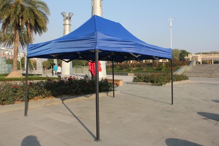 黑方管2*3m红蓝 户外摆摊帐篷伞 遮阳遮雨蓬 四角广告伞 展销展览