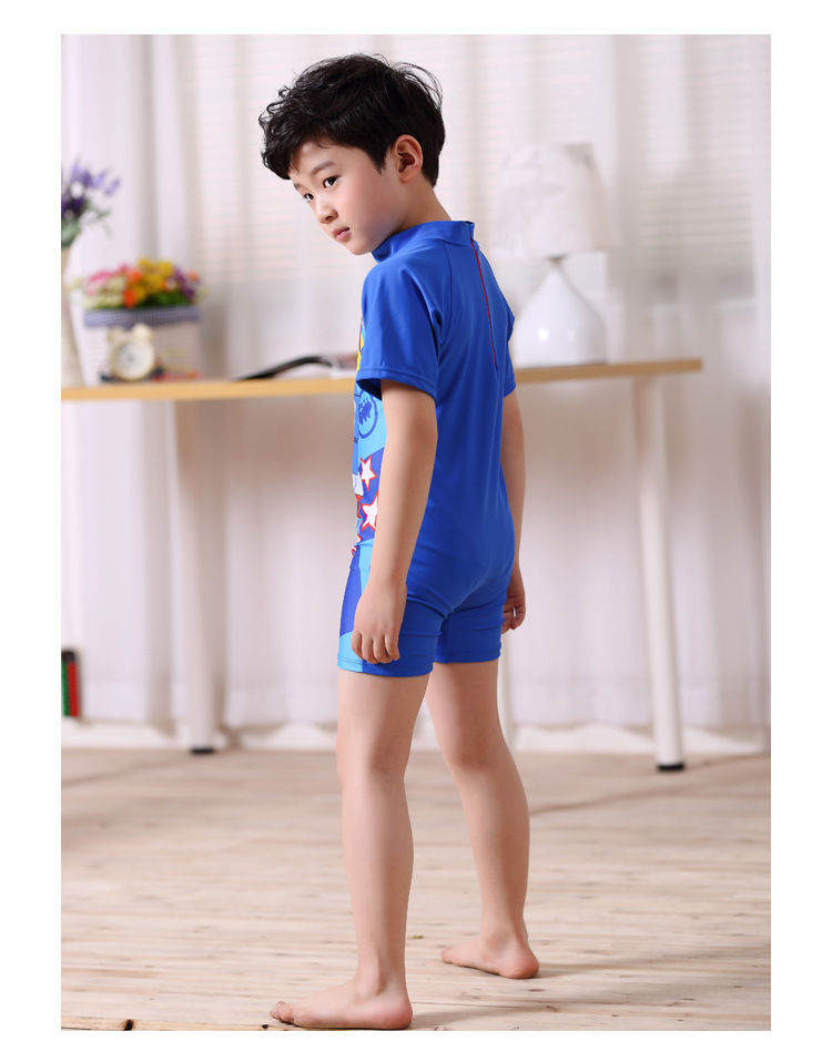 儿童泳衣男童泳裤 超人游泳衣平角泳裤幼儿