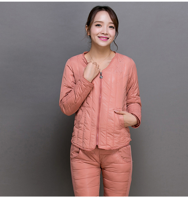 批发 女式棉衣内胆套装女士棉服棉袄保暖