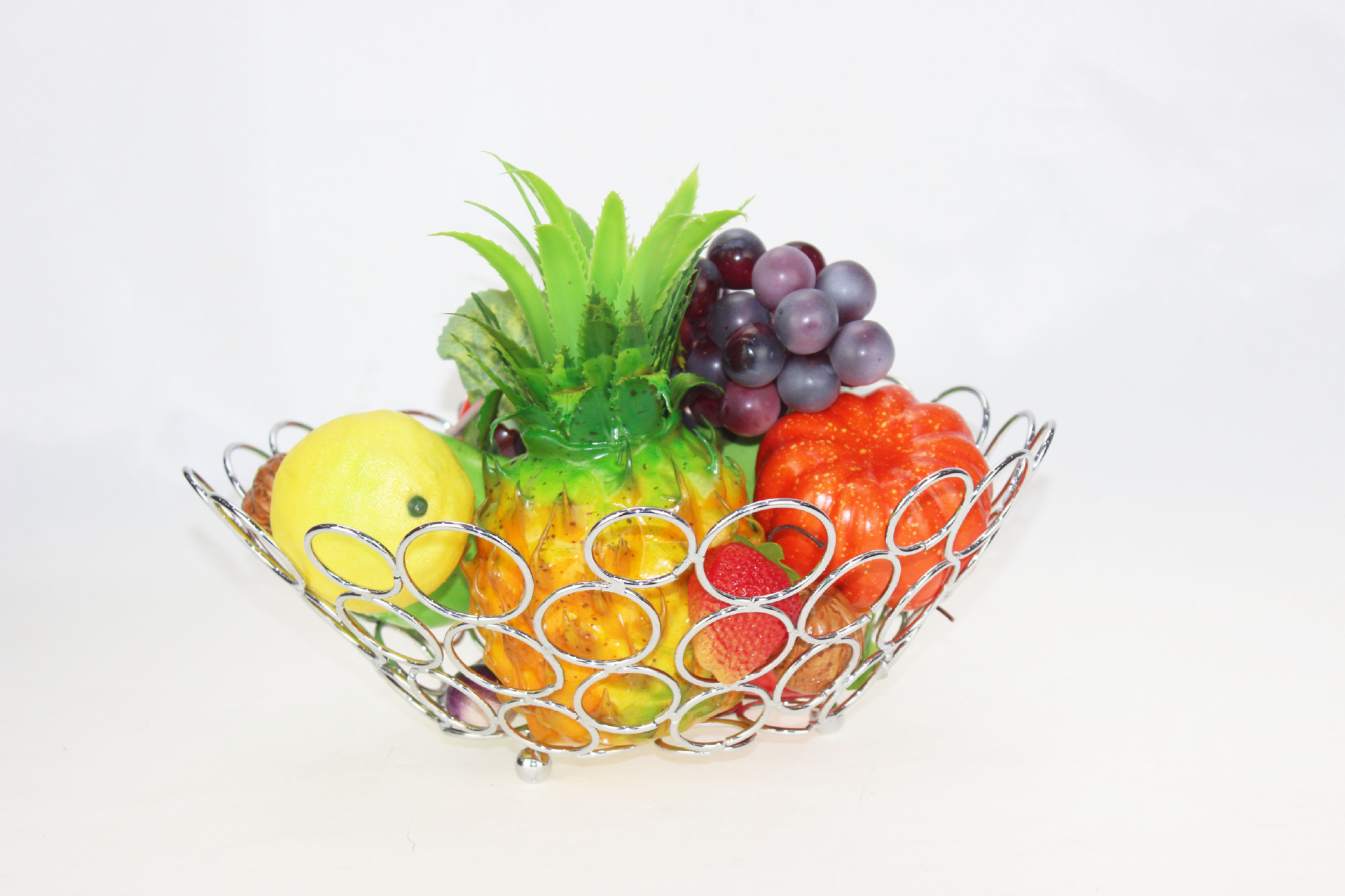 工厂直销家用酒店用精品铁线单个水果篮