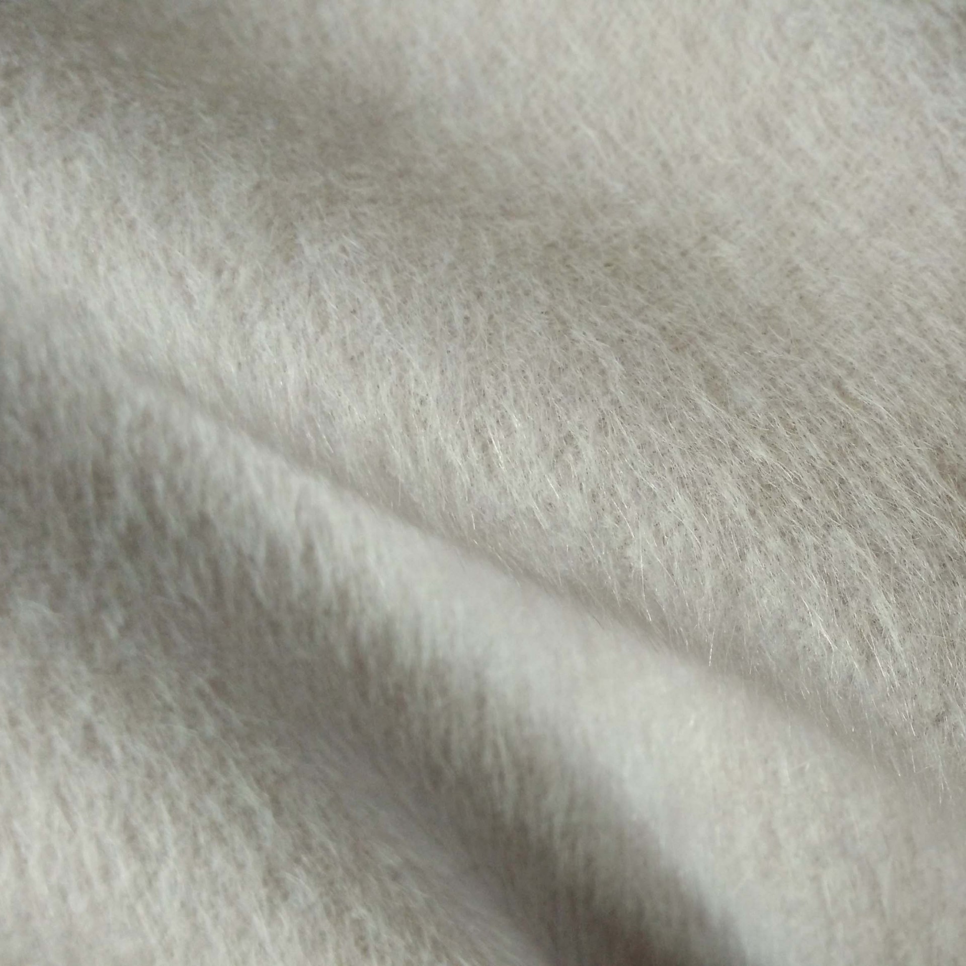 厂家直销现货苏丽羊绒面料 藕粉色现货供应 长顺毛呢料