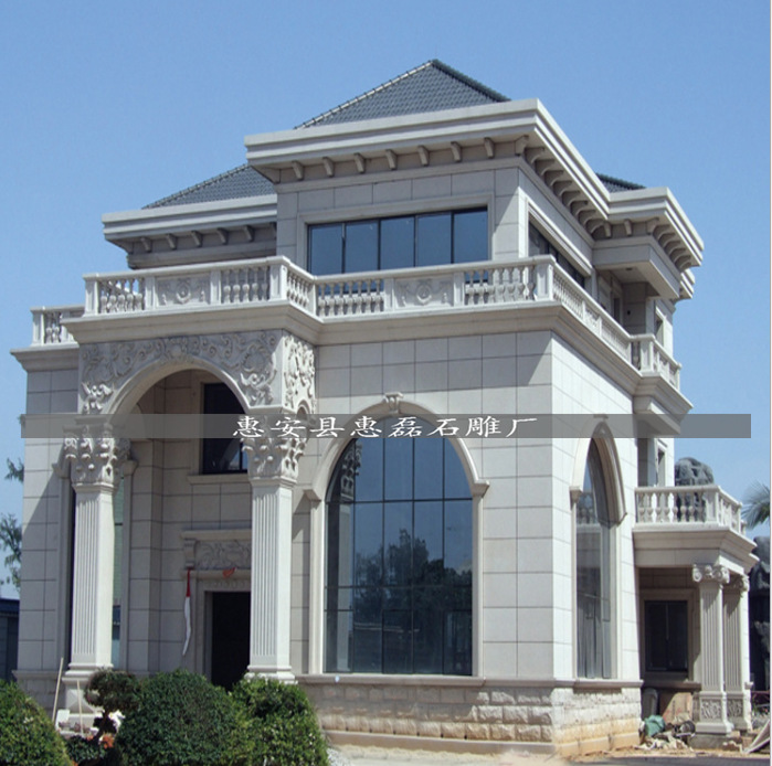 小区石雕工艺 别墅欧式外墙 别墅外墙装饰_石膏,石料工艺品_列表网