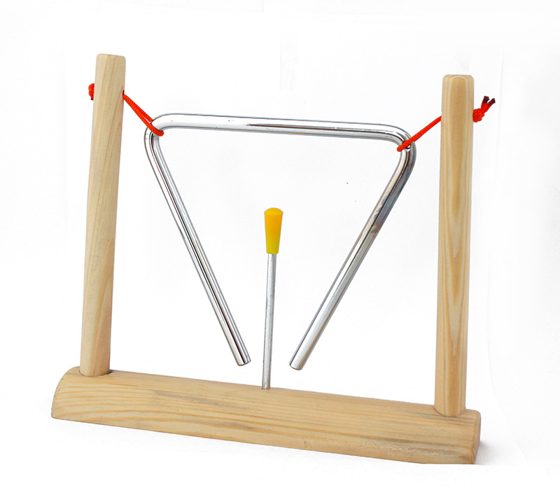 批发带架三角铁 大号三角铁奥尔夫打击乐器儿童早教玩具幼儿园.58