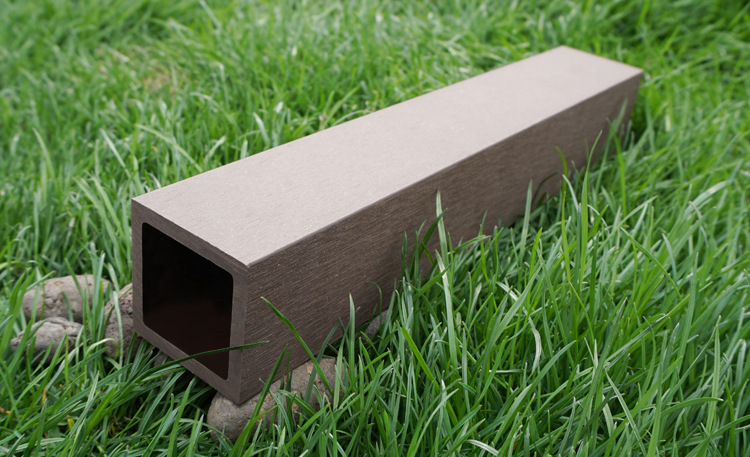 绿虎木 50*50pe木塑/塑木 方管 配件材料 花箱护栏 生态环保产品