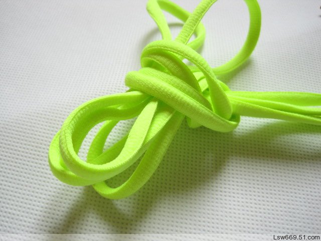 现货 荧光绿鞋带 半圆扁圆鞋带 篮球鞋鞋带跑鞋网球运动休闲鞋