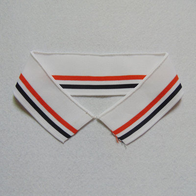 针织面料罗纹间色polo衫领短袖衣服领全棉现货扁机领订做