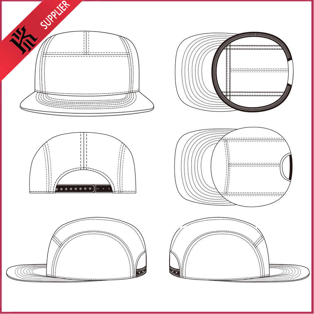 订制生产五页棒球帽 来图订做 在线设计 活动帽 潮帽